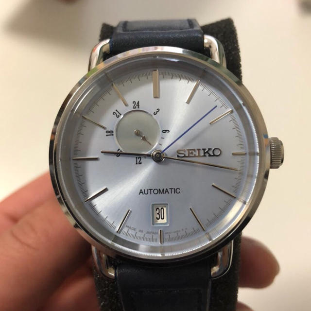 SEIKO スピリットスマート 裏スケ ネイビー腕時計