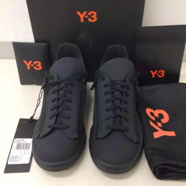 新品 24cm Y-3 アディダス スタンスミス ジップ adidas ブラック