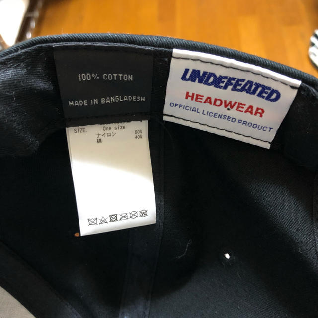 UNDEFEATED(アンディフィーテッド)の【新品半額】undefeated  5strikes cap black メンズの帽子(キャップ)の商品写真