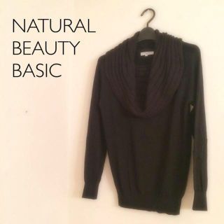 ナチュラルビューティーベーシック(NATURAL BEAUTY BASIC)のNBB オフタートルニット(ニット/セーター)