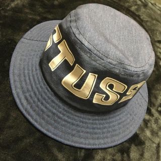 ステューシー(STUSSY)の海外購入品 STUSSY ステューシー ロゴ バケットハット  ネイビー(帽子)