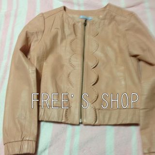 フリーズショップ(FREE'S SHOP)のフリーズショップピンクレザージャケット(ノーカラージャケット)