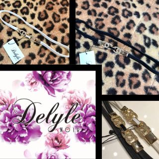 デイライルノアール(Delyle NOIR)のDelyle♡ストーンビットスリムベルト♡ホワイト＆ブラック ２点SET(ベルト)