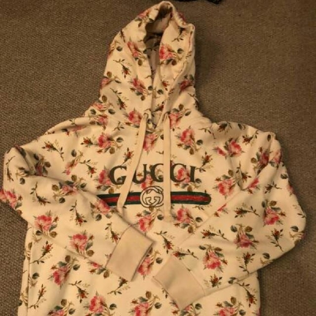 Gucci(グッチ)のGUCCI 花柄パーカー メンズのトップス(パーカー)の商品写真