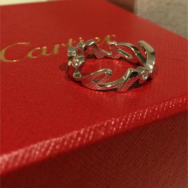 予約】 k18 カルティエ ちび様用 - Cartier ダイヤリング WG リング