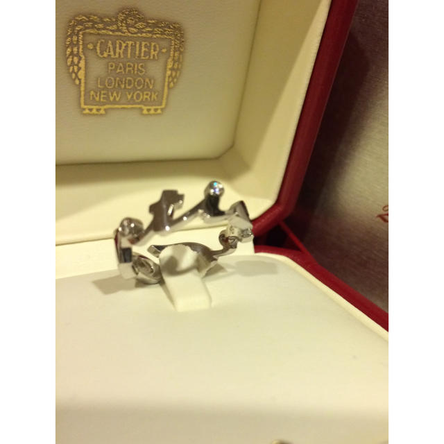 Cartier(カルティエ)のちび様用 カルティエ k18  WG ダイヤリング レディースのアクセサリー(リング(指輪))の商品写真