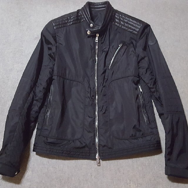 逸品】 MONCLER レザーライダース ジャケット 国内正規品・国内定価25