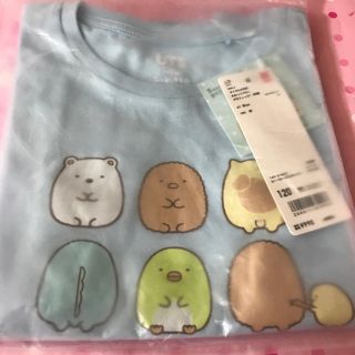 ユニクロ(UNIQLO)のすみっコぐらし ユニクロ グラフィックT 120 ブルー(Tシャツ/カットソー)