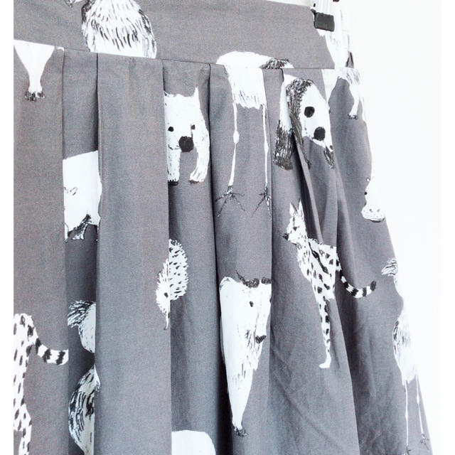 Graniph(グラニフ)のgraniph アニマル柄スカート☆美品 レディースのスカート(ひざ丈スカート)の商品写真