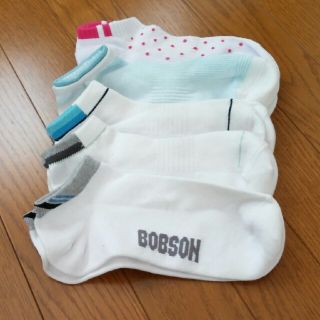 ボブソン(BOBSON)の新品　くるぶしソックス　5足　ボブソン　25～(ソックス)