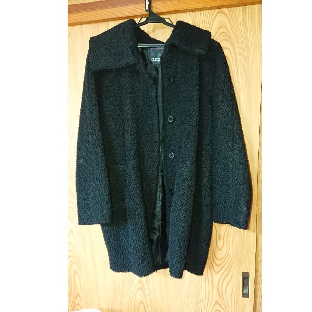しまむら(シマムラ)の黒レディースコート レディースのジャケット/アウター(ロングコート)の商品写真