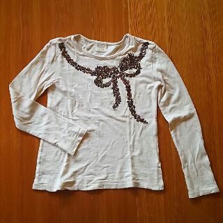 ザラ(ZARA)のZARAキッズ スパンコール長Ｔ 130(Tシャツ/カットソー)