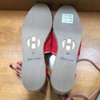 Hermes - エルメス HERMES エスパドリーユ37新品 赤 レアの通販 by