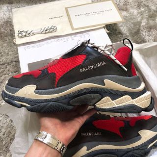 バレンシアガ(Balenciaga)の100%正規品 バレンシアガ トリプルs ルージュブラック 43 28センチ(スニーカー)