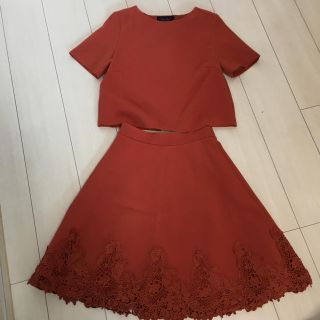 ローズバッド(ROSE BUD)のぽむぷり様専用Rose Butオレンジセットアップ♡美品(その他)