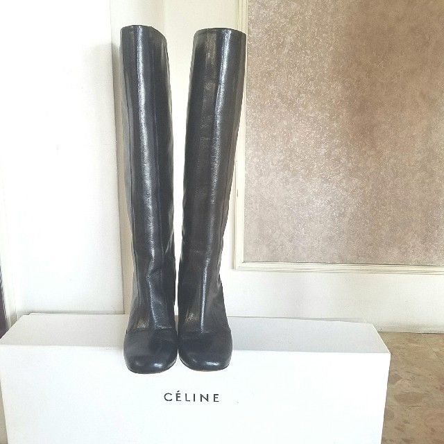 celine(セリーヌ)の値下げ！セリーヌ大人気バンバンロングブーツ　23.5cm～24.0cm レディースの靴/シューズ(ブーツ)の商品写真