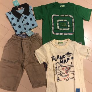 ティンカーベル(TINKERBELL)のマカロン様専用 110サイズ4点セットティンカーベル kids Tシャツ 未使用(Tシャツ/カットソー)