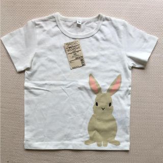 ムジルシリョウヒン(MUJI (無印良品))のehmco様専用新品未使用 無印良品 プリントTシャツ 100cm うさぎ柄(Tシャツ/カットソー)