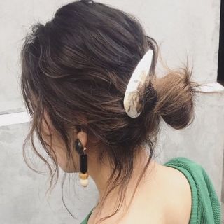 トゥデイフル(TODAYFUL)のtodayful バレッタ　シルバー(バレッタ/ヘアクリップ)