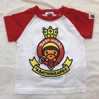 アベイシングエイプ(A BATHING APE)のベイプキッズ ラグランTシャツ(Ｔシャツ)