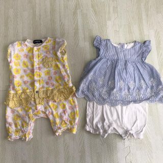 ベビーギャップ(babyGAP)の女の子 ロンパース 70cm セット(ロンパース)