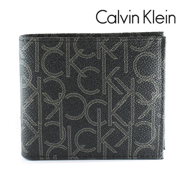 Calvin Klein - 新品 カルバンクライン 二つ折り財布 メンズ レザー