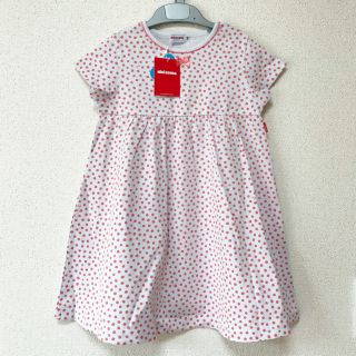 ミキハウス(mikihouse)の【MOMO♡様専用】☆新品☆ ミキハウス ドット ワンピース 110 日本製(ワンピース)