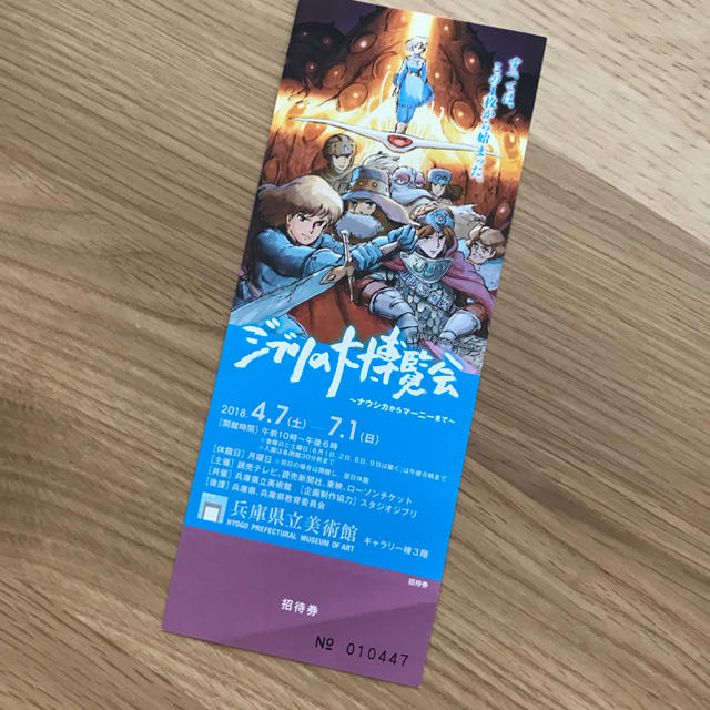  ジブリの大博覧会 兵庫県立美術館 チケット チケットの施設利用券(美術館/博物館)の商品写真