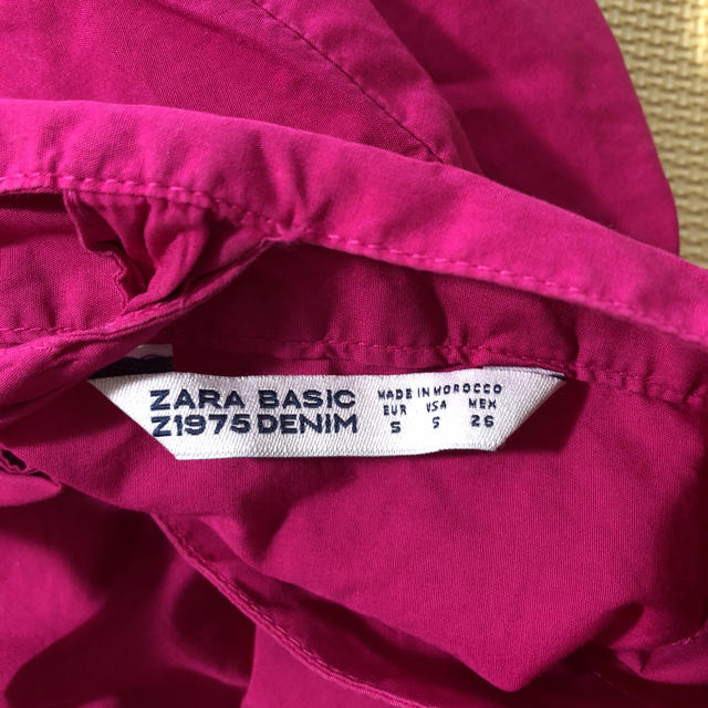 ZARA(ザラ)のザラ ピンク トップス リボン レディースのトップス(カットソー(半袖/袖なし))の商品写真