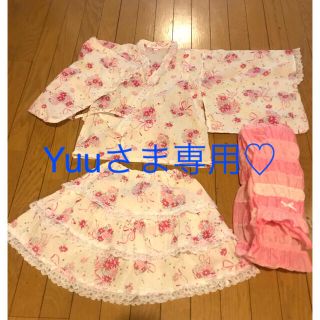 子供用 可愛い♡浴衣 サイズ140 女児(甚平/浴衣)