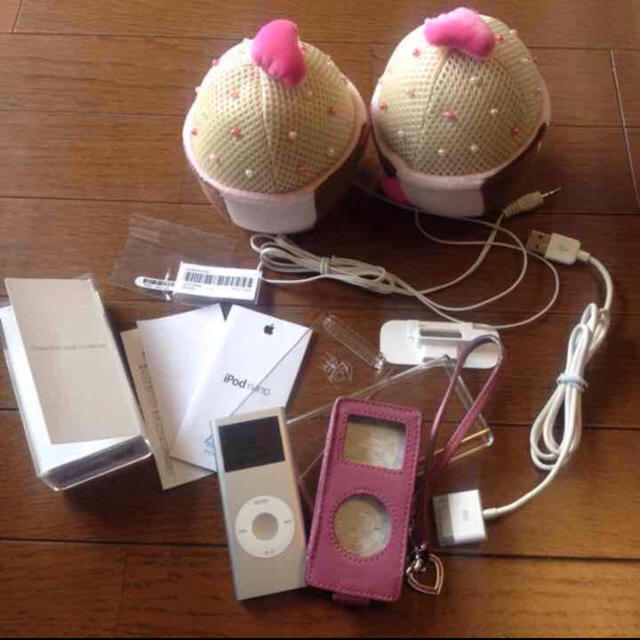 【送料込】 Apple - 美品 iPod nano コーチケース スピーカー ポータブルプレーヤー