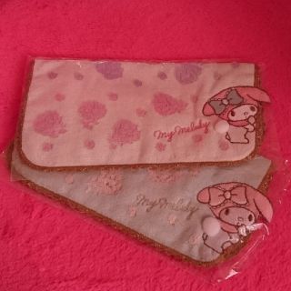 マイメロディ(マイメロディ)のマイメロ♥タオルハンカチ2枚セット(ハンカチ)