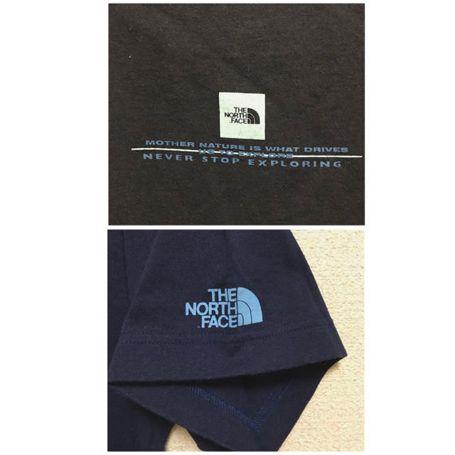 THE NORTH FACE(ザノースフェイス)のTHE NORTH FACE ノースフェイス 紺 ネイビー プリント Ｔシャツ メンズのトップス(Tシャツ/カットソー(半袖/袖なし))の商品写真