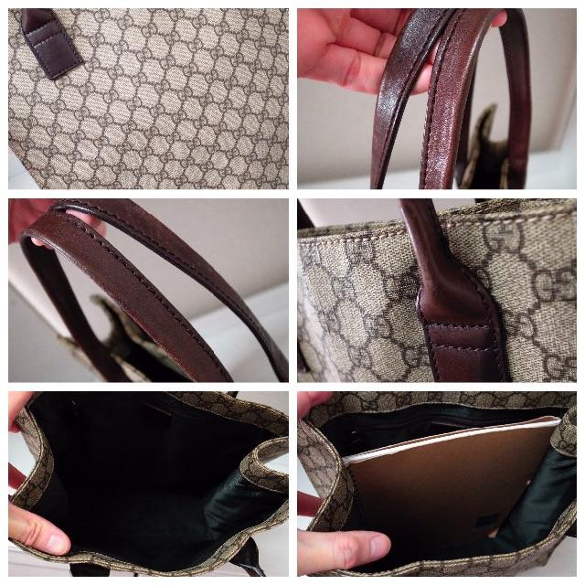 Gucci(グッチ)の正規品♡最安値♡グッチ　トートバッグ　GGプラス　ベージュ　バッグ　財布　小物 レディースのバッグ(トートバッグ)の商品写真