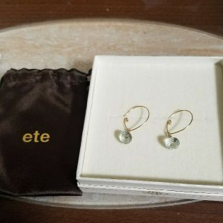 エテ(ete)のete♥グリーンクォーツピアス(ピアス)