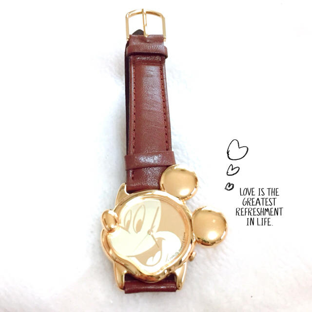 Disney(ディズニー)の【LORUS】ゴールドミッキー腕時計✩︎美品 レディースのファッション小物(腕時計)の商品写真