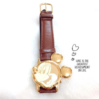 ディズニー(Disney)の【LORUS】ゴールドミッキー腕時計✩︎美品(腕時計)