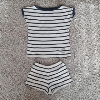 プチバトー(PETIT BATEAU)のプチバトー Bioシリーズ ボーダー上下(パジャマ)