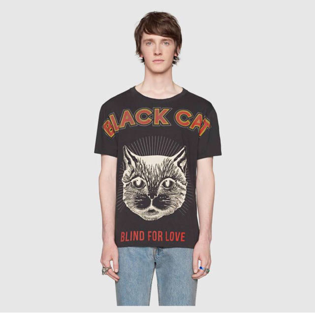 Gucci - 最終価格、早いもの勝ち！！！gucci tシャツ ブラックキャット