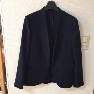 アイシービー(ICB)の【れいちゃ様専用】icb 洗える ノーカラージャケット ネイビー(ノーカラージャケット)