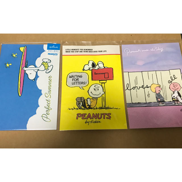 PEANUTS(ピーナッツ)のSNOOPY ポストカード 5枚 エンタメ/ホビーのコレクション(使用済み切手/官製はがき)の商品写真