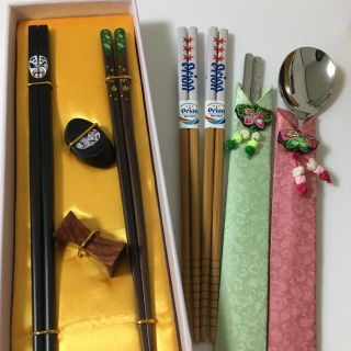 お値下げ！新品❤︎未使用 お箸 スプーン カテラリー 5点まとめて 韓国(カトラリー/箸)