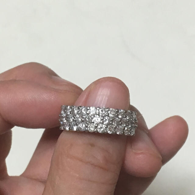 一番人気物  パヴェダイヤモンドリング リング指輪