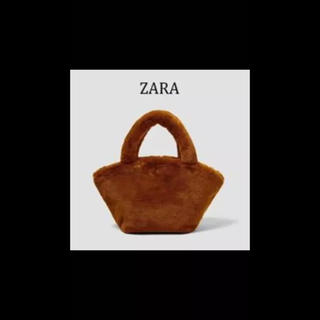 ザラ(ZARA)のZARA ミニファートートバッグ ブラック(トートバッグ)