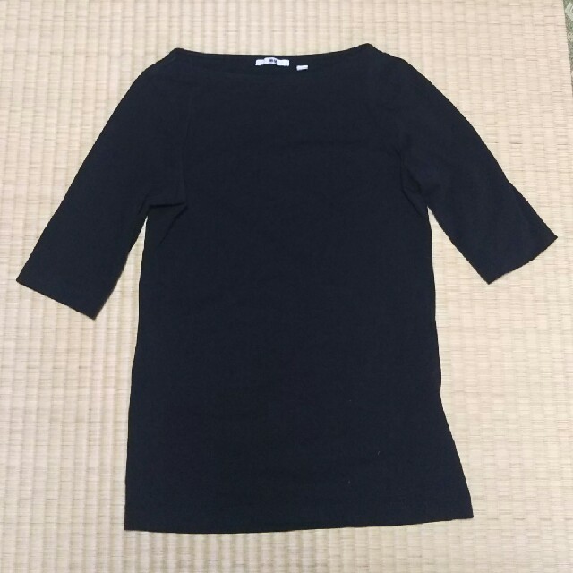 UNIQLO(ユニクロ)のユニクロ 5分袖 Tシャツ Sサイズ レディースのトップス(Tシャツ(長袖/七分))の商品写真