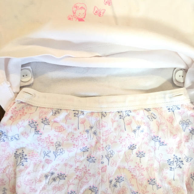 PETIT BATEAU(プチバトー)のプチバトー プリント柄 セットアップ キッズ/ベビー/マタニティのベビー服(~85cm)(パジャマ)の商品写真