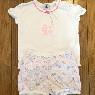 プチバトー(PETIT BATEAU)のプチバトー プリント柄 セットアップ(パジャマ)