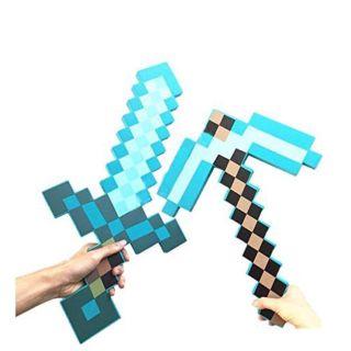 マインクラフト おもちゃ ダイヤモンドソード 斧 武器(小道具)