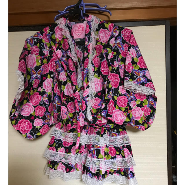 浴衣 110 キッズ/ベビー/マタニティのキッズ服女の子用(90cm~)(甚平/浴衣)の商品写真