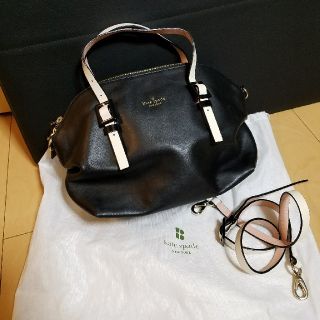 ケイトスペードニューヨーク(kate spade new york)の美品 kate spade ﾚｻﾞｰ2wayｼｮﾙﾀﾞｰﾊﾞｯｸﾞ(ショルダーバッグ)